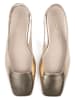 loft37 Leder-Slingballerinas in Gold