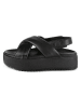 loft37 Leder-Sandalen in Schwarz