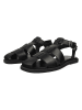 loft37 Leder-Halbsandalen in Schwarz