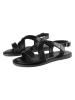 loft37 Leder-Sandalen in Schwarz