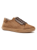 Comfortfusse Leder-Sneakers in Sand