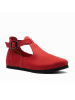 Comfortfusse Leren ballerina's met bandje rood