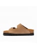 Comfortfusse Leren slippers "Troy" beige