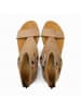 Comfortfusse Leder-Sandalen "Vera" in Beige