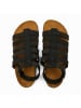 Comfortfusse Leder-Sandalen "Ares" in Schwarz