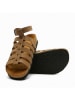 Comfortfusse Leder-Sandalen "Ares" in Hellbraun
