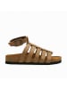 Comfortfusse Leder-Sandalen "Ares" in Hellbraun