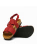 Comfortfusse Leren sandalen "Likya" rood