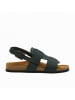 Comfortfusse Leder-Sandalen "Likya" in Dunkelblau
