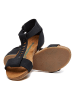 Comfortfusse Leren sandalen antraciet