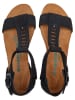 Comfortfusse Leren sandalen antraciet