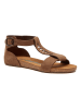 Comfortfusse Leren sandalen bruin