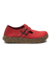 Comfortfusse Leder-Slipper in Rot