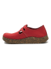 Comfortfusse Leder-Slipper in Rot