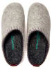 Comfortfusse Wollen pantoffels grijs