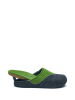 Comfortfusse Wollen pantoffels donkerblauw/groen
