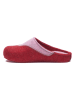 Comfortfusse Wollen pantoffels lichtroze/rood