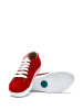Comfortfusse Leder-Sneakers in Rot