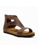 Comfortfusse Leder-Sandalen "Vera" in Braun