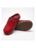 Comfortfusse Wollen pantoffels "Scoti" rood
