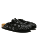 Comfortfusse Leren clogs "Folk Capri" zwart