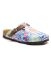 Comfortfusse Leren clogs meerkleurig