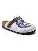 Comfortfusse Leren clogs wit