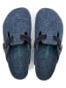 Comfortfusse Woll-Clogs in Blau