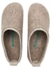 Comfortfusse Woll-Hausschuhe in Beige