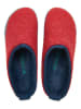 Comfortfusse Wollen pantoffels rood/blauw