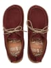 Comfortfusse Leder-Schnürschuhe in Bordeaux