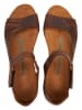 Comfortfusse Leder-Sandalen in Braun