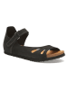 Comfortfusse Leren sandalen antraciet