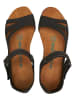 Comfortfusse Leren sandalen antraciet