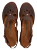Comfortfusse Leder-Sandalen in Braun