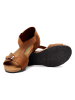 Comfortfusse Leren sandalen lichtbruin