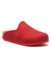 Comfortfusse Wełniane kapcie "Favor" w kolorze czerwonym