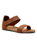 Comfortfusse Leren sandalen bruin