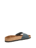 Comfortfusse Leren slippers donkerblauw