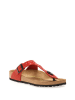 Comfortfusse Leren teenslippers rood