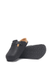 Comfortfusse Leren clogs zwart