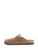 Comfortfusse Leder-Clogs in Sand