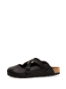 Comfortfusse Leren clogs zwart