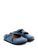 Comfortfusse Leren slippers donkerblauw