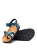 Comfortfusse Leren teensandalen donkerblauw