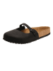 Comfortfusse Leren clogs zwart
