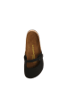 Comfortfusse Leren clogs zwart