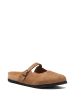 Comfortfusse Leren clogs zandkleurig