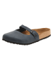 Comfortfusse Leren clogs donkerblauw