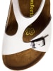 Comfortfusse Leder-Sandalen in Weiß